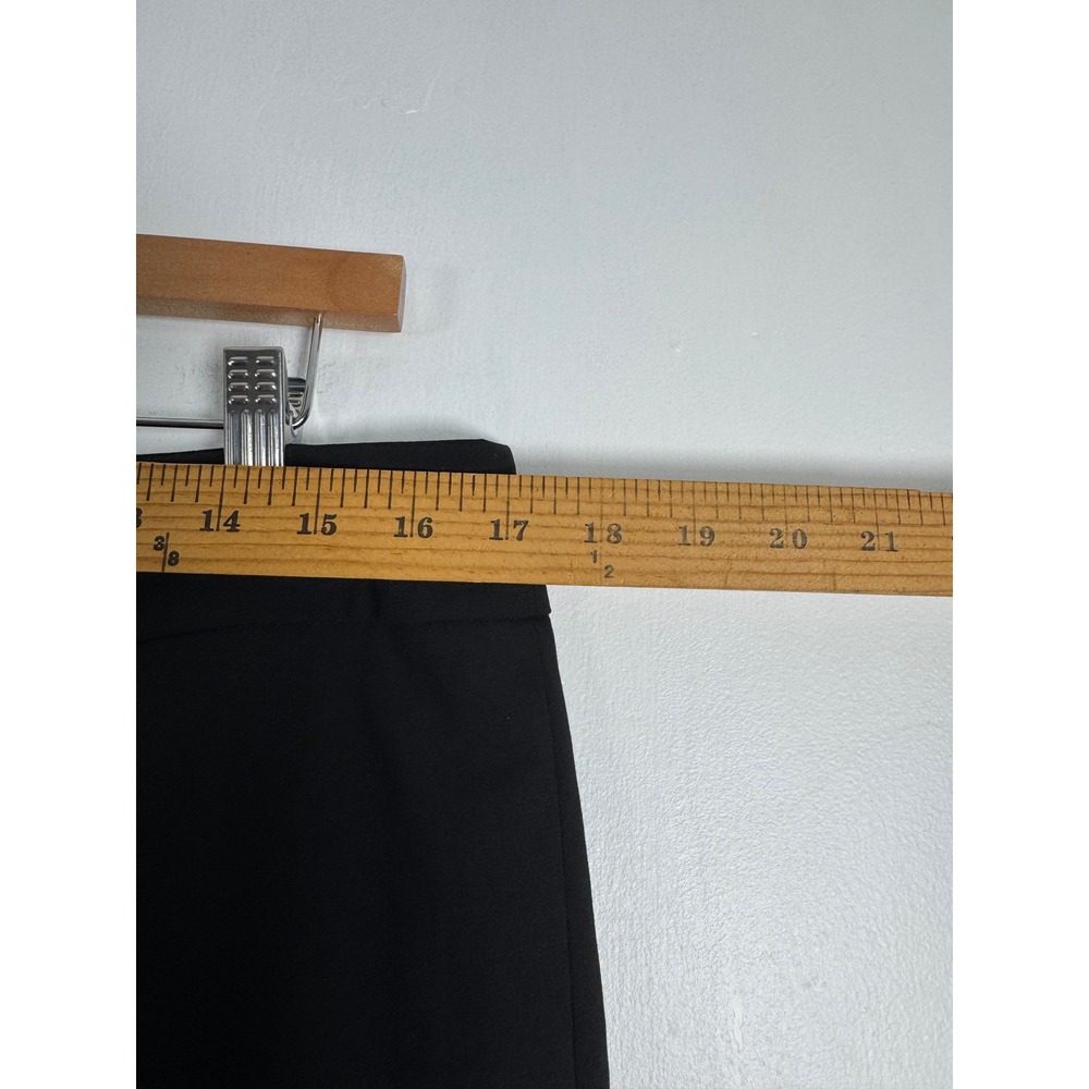Professional Calvin Klein Womens 14P Pencil Skirt Blk Stretch Career Knee Length - Picture 6 of 12
